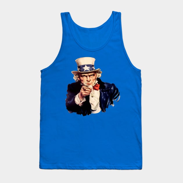 Finger Pointing Patriotic Icon Tank Top by taiche